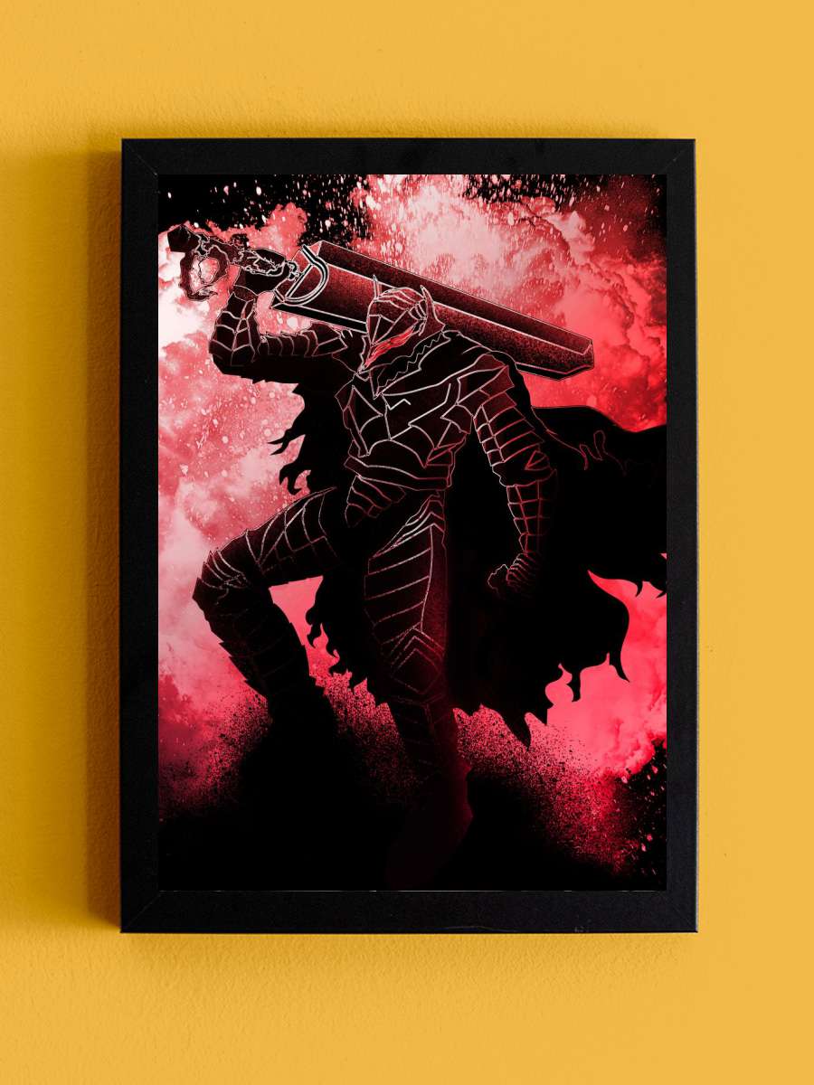 Soul of the Berserker Anime Tablo Siyah Çerçeveli Yüksek Kalite Anime Duvar Poster Tablo - En İyi Fiyatlarla