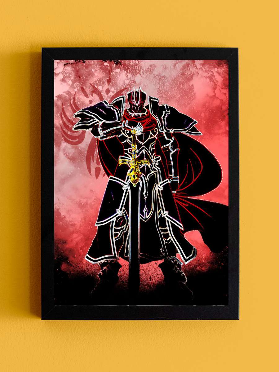 Soul of the Black Knight Anime Tablo Siyah Çerçeveli Yüksek Kalite Anime Duvar Poster Tablo - En İyi Fiyatlarla