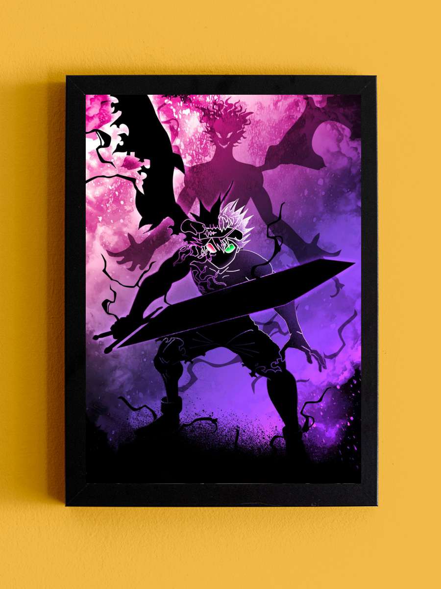 Soul of the Demon Knight Anime Tablo Siyah Çerçeveli Yüksek Kalite Anime Duvar Poster Tablo - En İyi Fiyatlarla