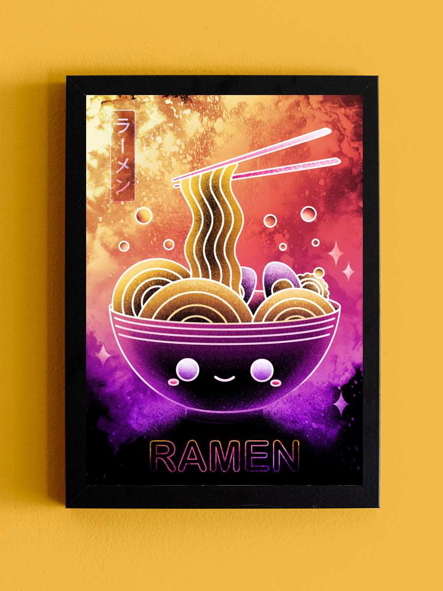 Soul of the Kawaii Ramen Anime Tablo Siyah Çerçeveli Yüksek Kalite Anime Duvar Poster Tablo - En İyi Fiyatlarla