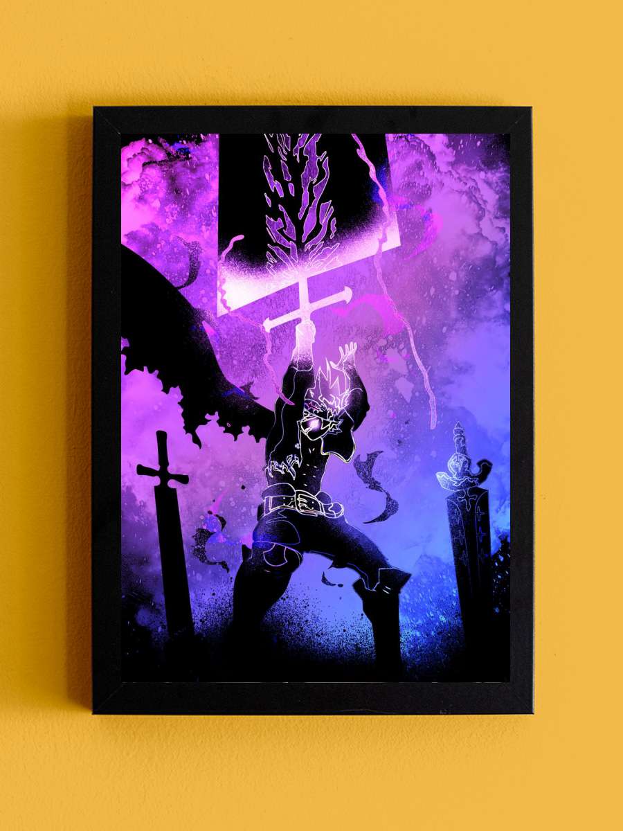 Soul of the Magic Knight Anime Tablo Siyah Çerçeveli Yüksek Kalite Anime Duvar Poster Tablo - En İyi Fiyatlarla