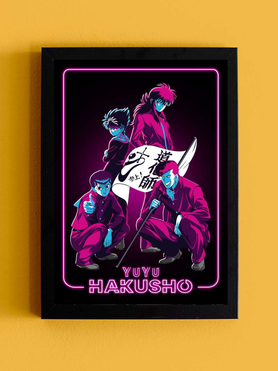 Soul of the yuyu hakusho Anime Tablo Siyah Çerçeveli Yüksek Kalite Anime Duvar Poster Tablo - En İyi Fiyatlarla