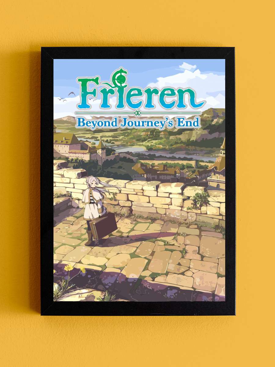 Sousou no Frieren Anime Tablo Siyah Çerçeveli Yüksek Kalite Anime Duvar Poster Tablo - En İyi Fiyatlarla