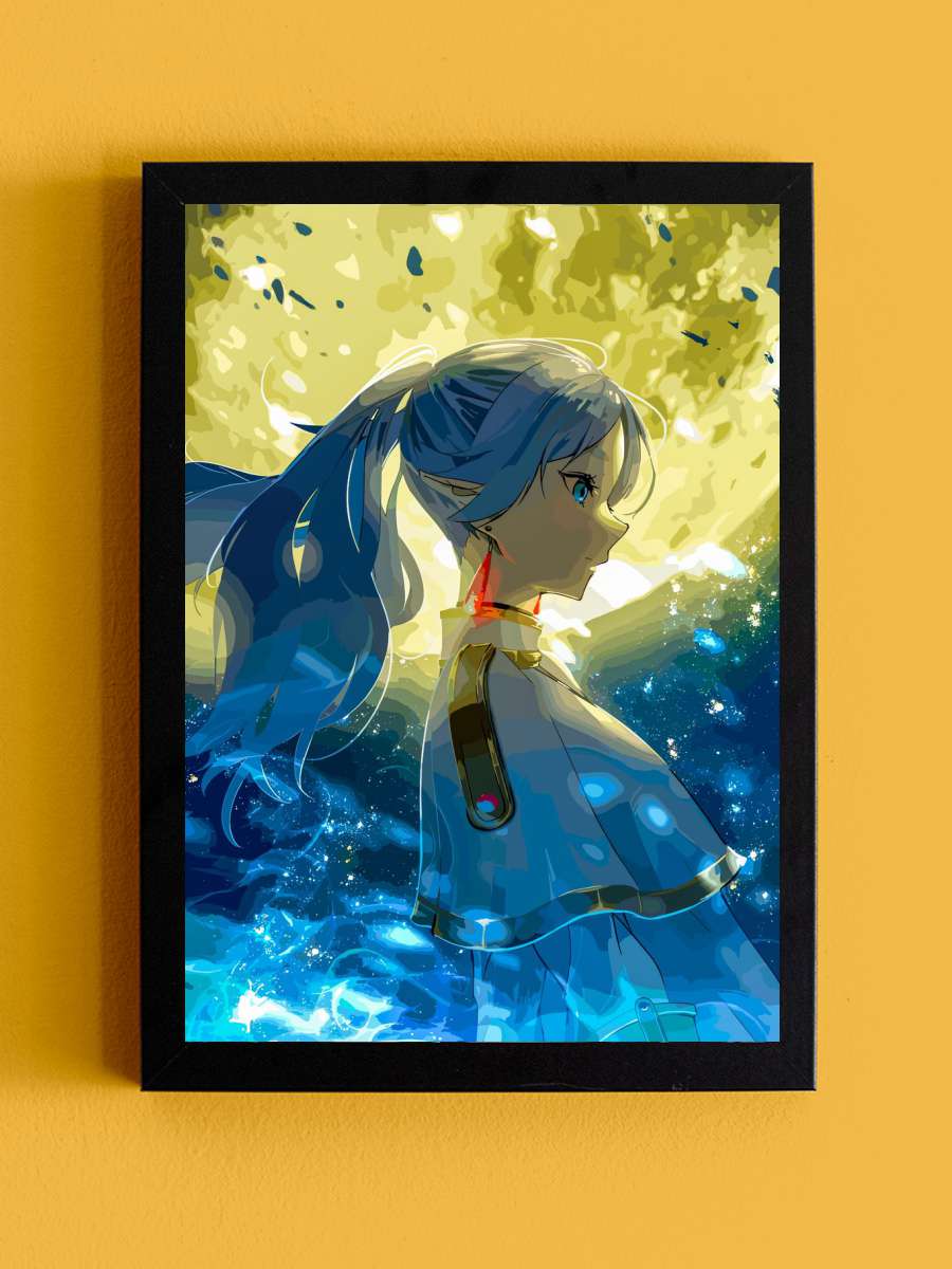 Sousou No Frieren Anime Tablo Siyah Çerçeveli Yüksek Kalite Anime Duvar Poster Tablo - En İyi Fiyatlarla