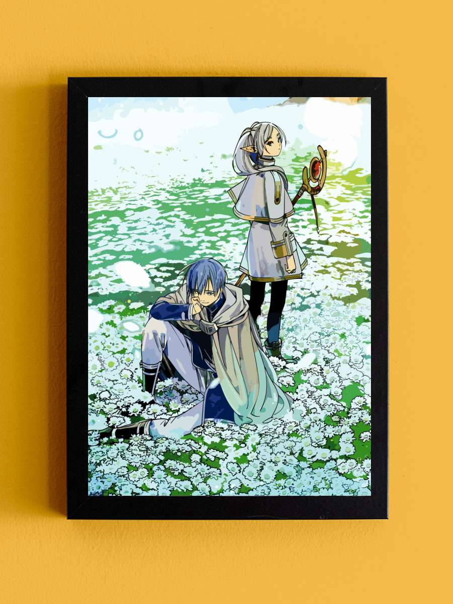 Sousou no Frieren Anime Tablo Siyah Çerçeveli Yüksek Kalite Anime Duvar Poster Tablo - En İyi Fiyatlarla