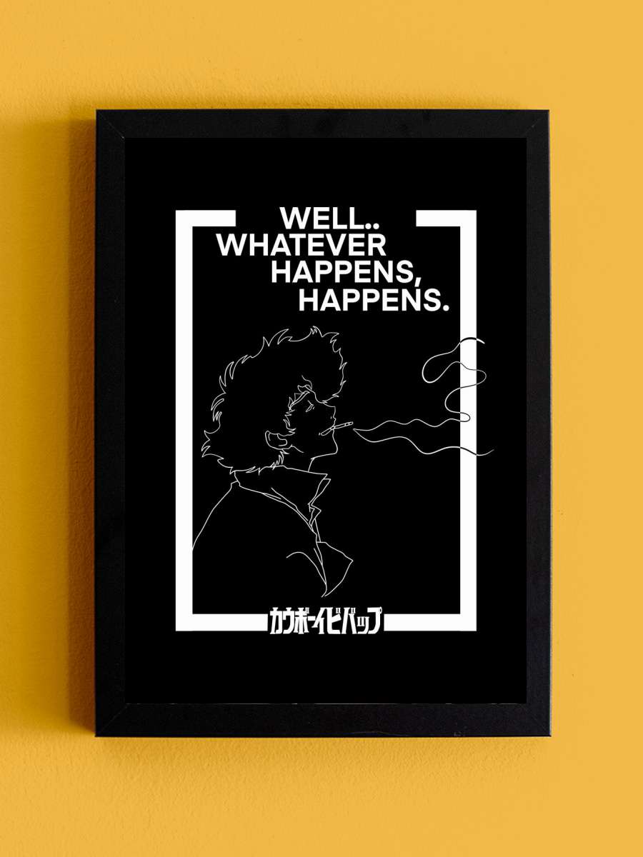 Space Cowboy Anime Tablo Siyah Çerçeveli Yüksek Kalite Anime Duvar Poster Tablo - En İyi Fiyatlarla