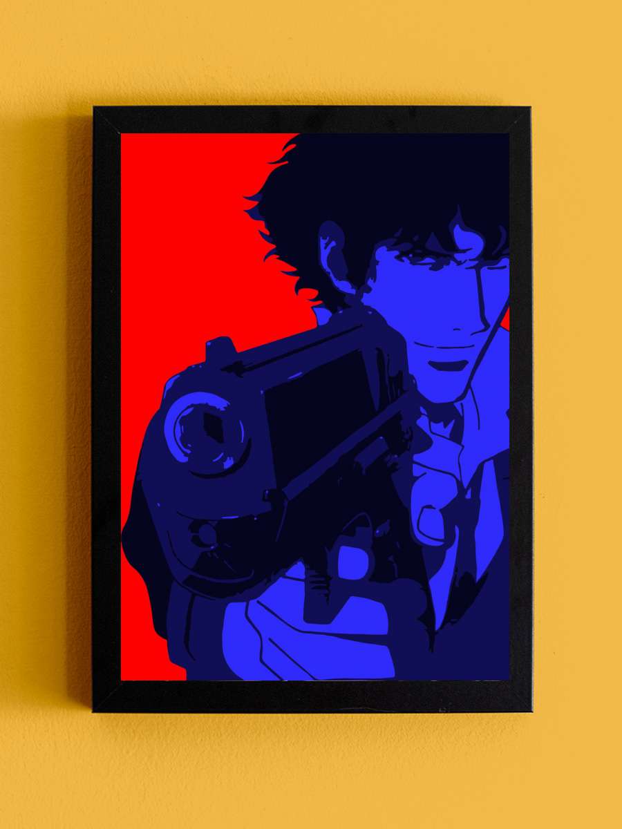 Spike Spiegel pop art Anime Tablo Siyah Çerçeveli Yüksek Kalite Anime Duvar Poster Tablo - En İyi Fiyatlarla