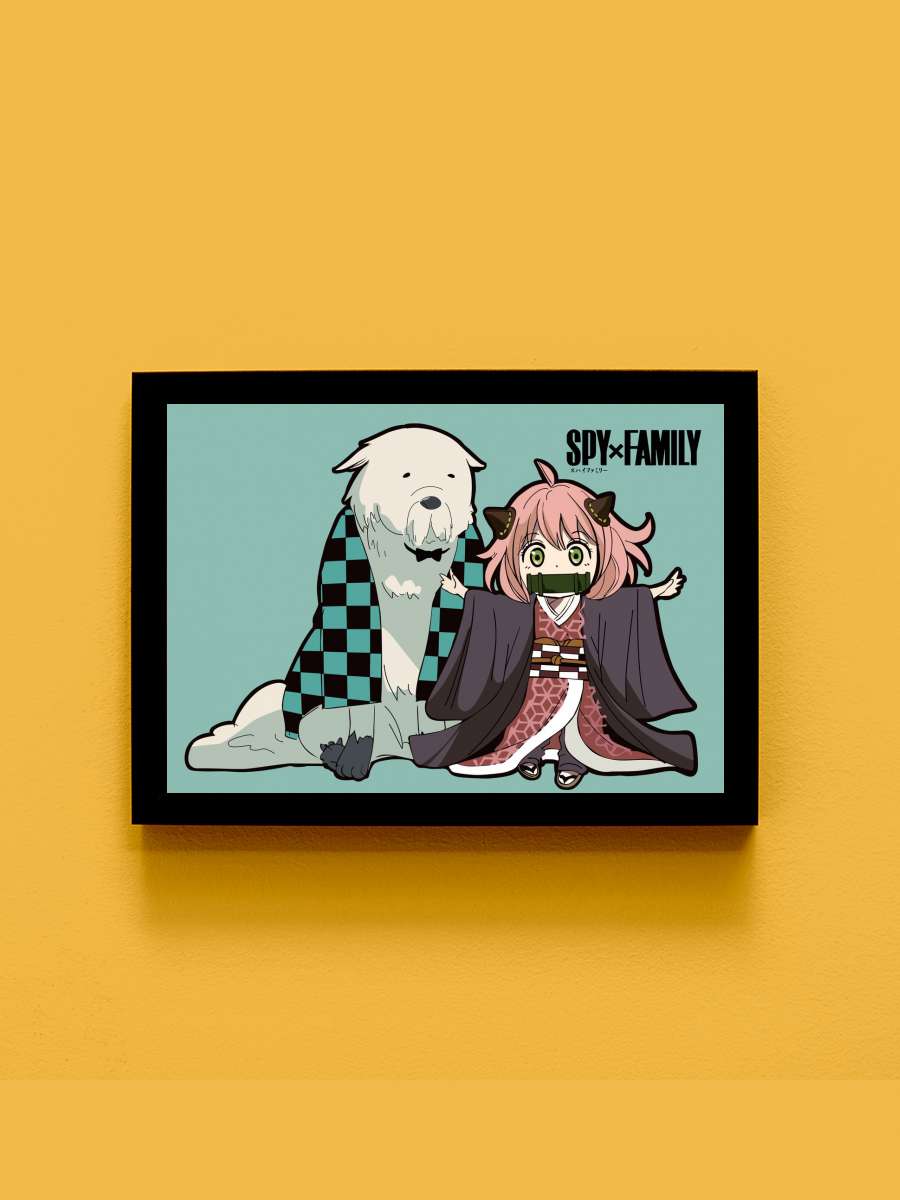 Spy X Family Anya Forger Anime Tablo Siyah Çerçeveli Yüksek Kalite Anime Duvar Poster Tablo - En İyi Fiyatlarla