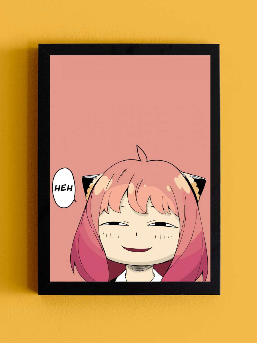 Spy X Family Anya Meme Anime Tablo Siyah Çerçeveli Yüksek Kalite Anime Duvar Poster Tablo - En İyi Fiyatlarla