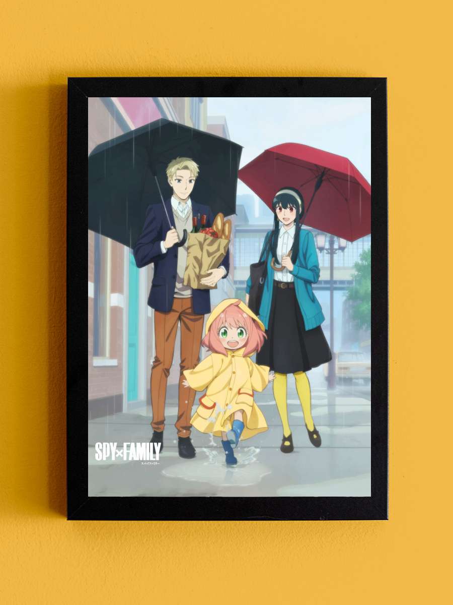 Spy x Family Anime Tablo Siyah Çerçeveli Yüksek Kalite Anime Duvar Poster Tablo - En İyi Fiyatlarla