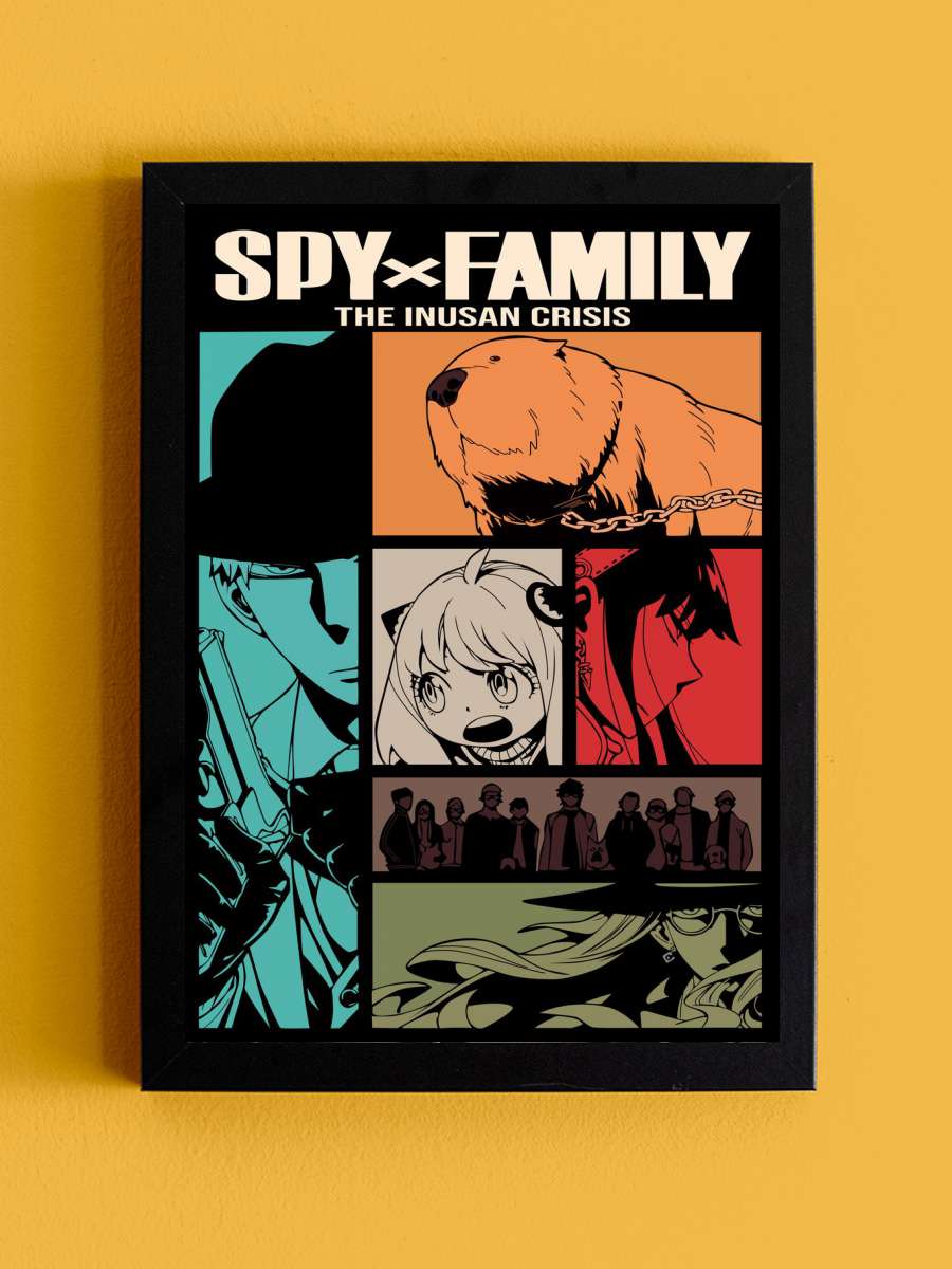 Spy X Family Anime Tablo Siyah Çerçeveli Yüksek Kalite Anime Duvar Poster Tablo - En İyi Fiyatlarla