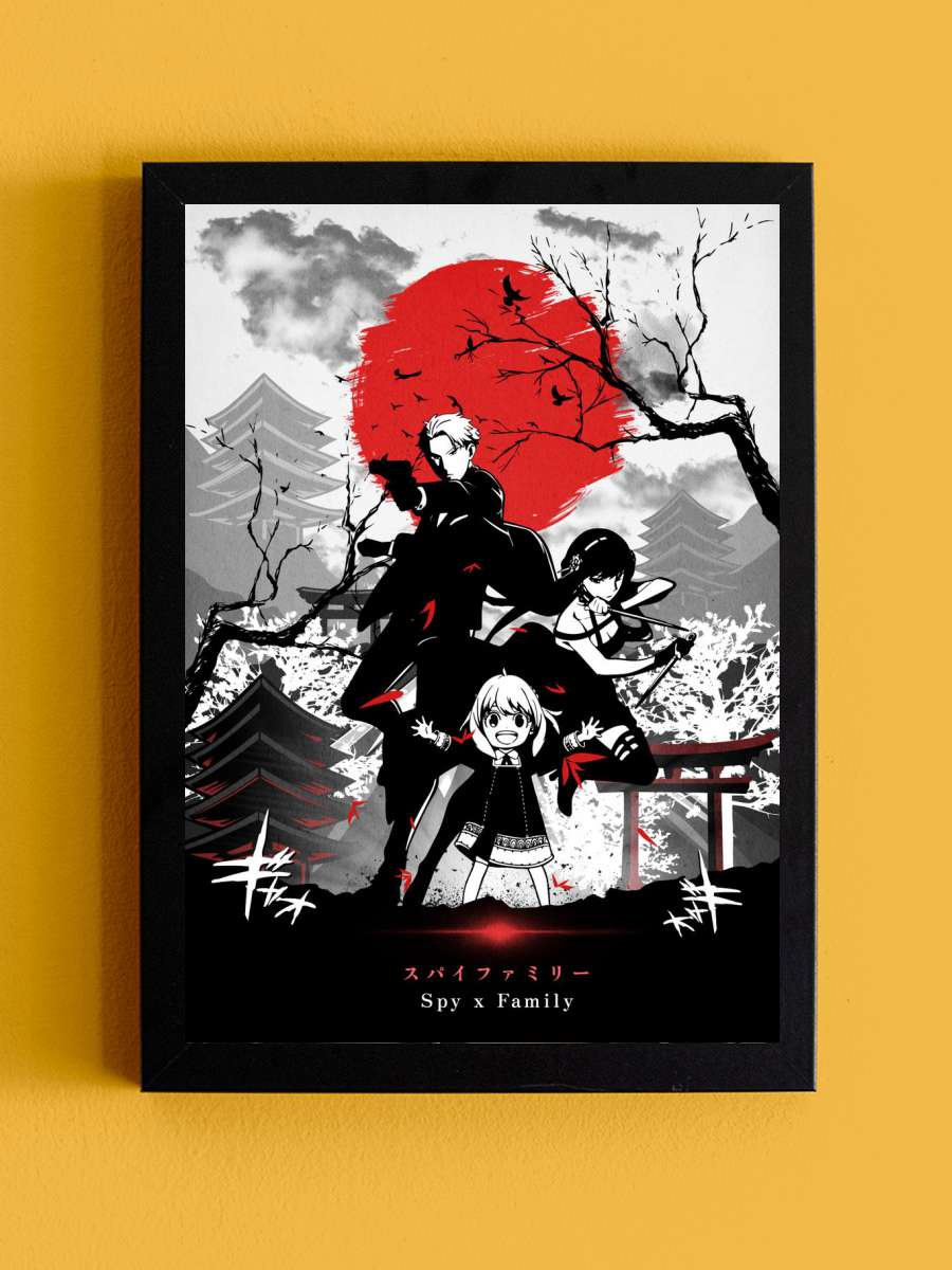 Spy x Family Anime Tablo Siyah Çerçeveli Yüksek Kalite Anime Duvar Poster Tablo - En İyi Fiyatlarla
