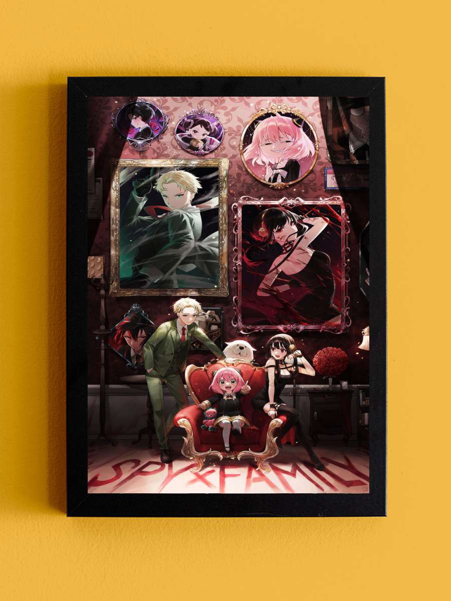 Spy X Family Anime Tablo Siyah Çerçeveli Yüksek Kalite Anime Duvar Poster Tablo - En İyi Fiyatlarla