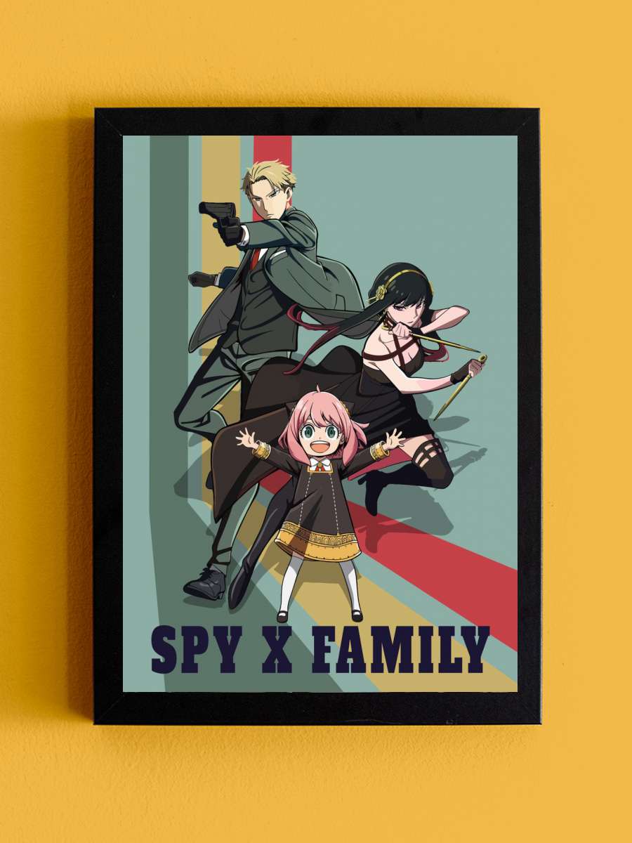 Spy X Family Anime Tablo Siyah Çerçeveli Yüksek Kalite Anime Duvar Poster Tablo - En İyi Fiyatlarla