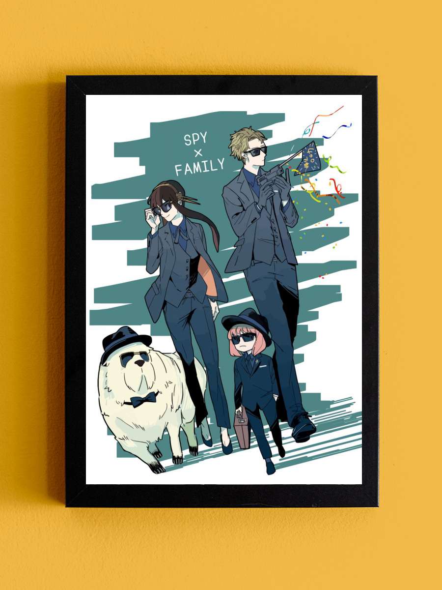 Spy x Family Anime Tablo Siyah Çerçeveli Yüksek Kalite Anime Duvar Poster Tablo - En İyi Fiyatlarla