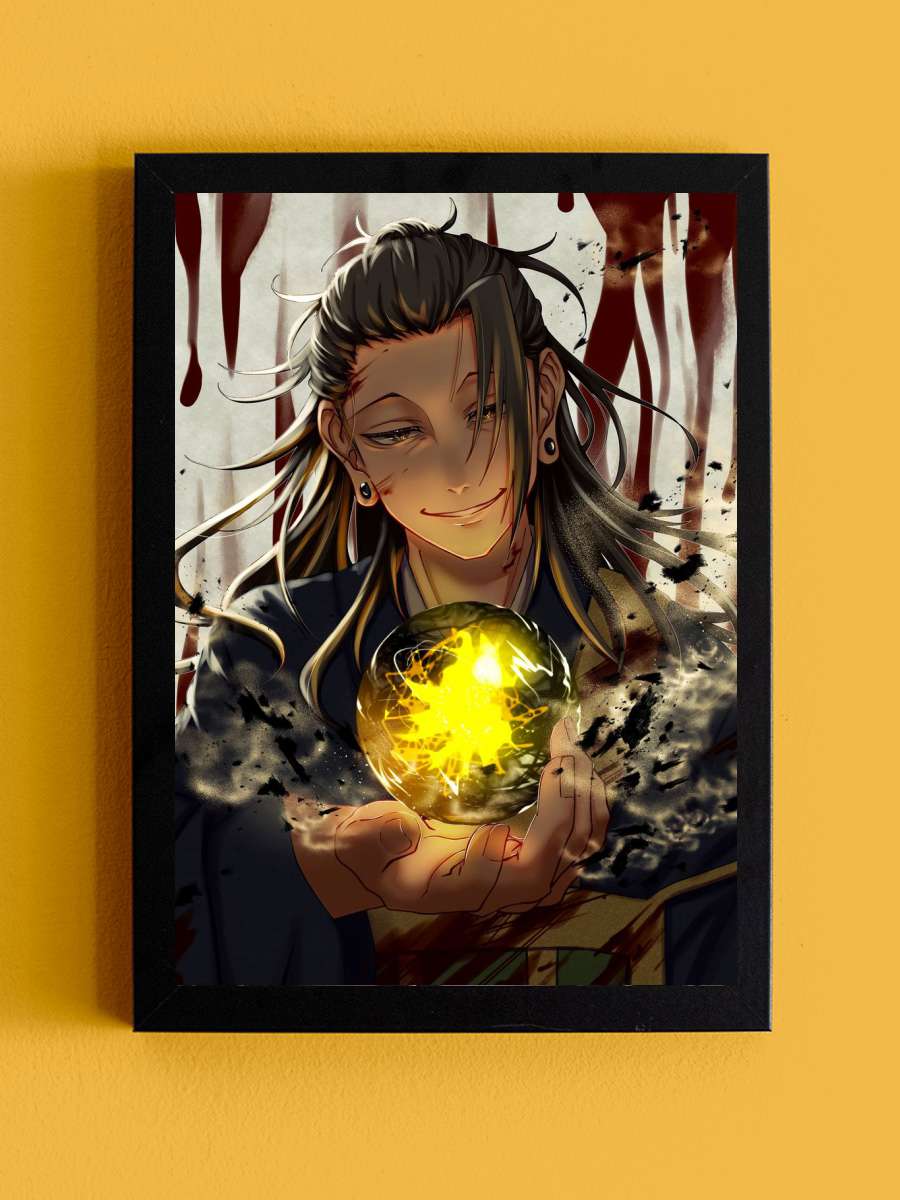 suguru geto gojo jujutsu Anime Tablo Siyah Çerçeveli Yüksek Kalite Anime Duvar Poster Tablo - En İyi Fiyatlarla