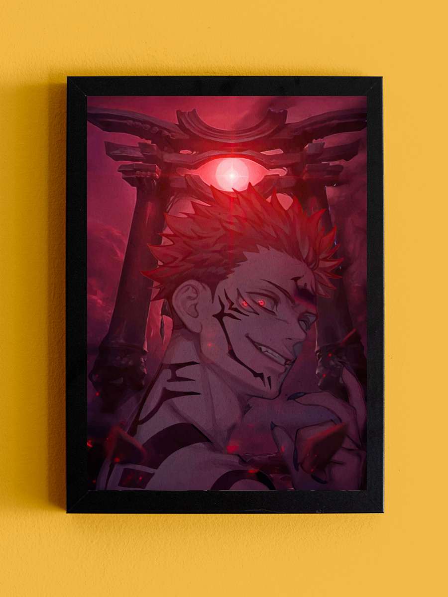 Sukuna Jujutsu Kaisen Anime Tablo Siyah Çerçeveli Yüksek Kalite Anime Duvar Poster Tablo - En İyi Fiyatlarla