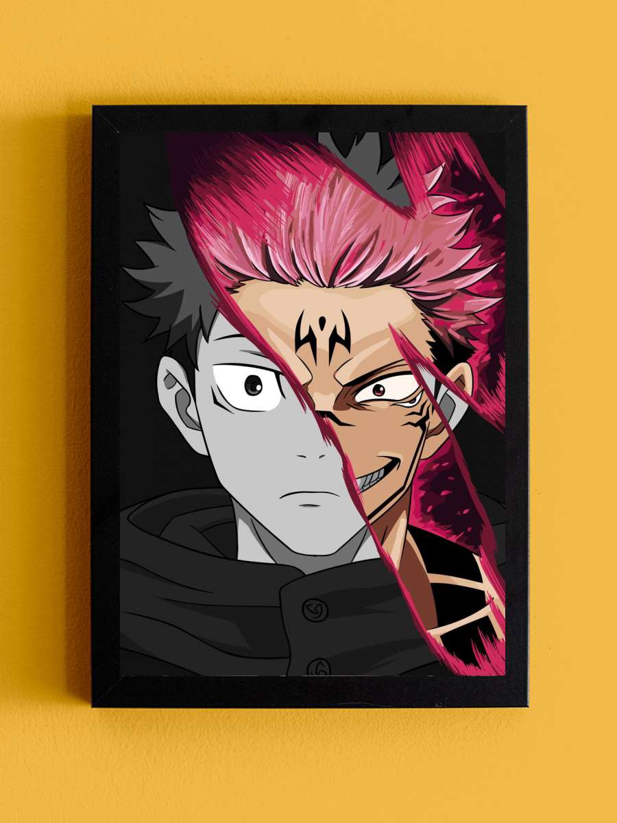 Sukuna Jujutsu Kaisen Anime Tablo Siyah Çerçeveli Yüksek Kalite Anime Duvar Poster Tablo - En İyi Fiyatlarla