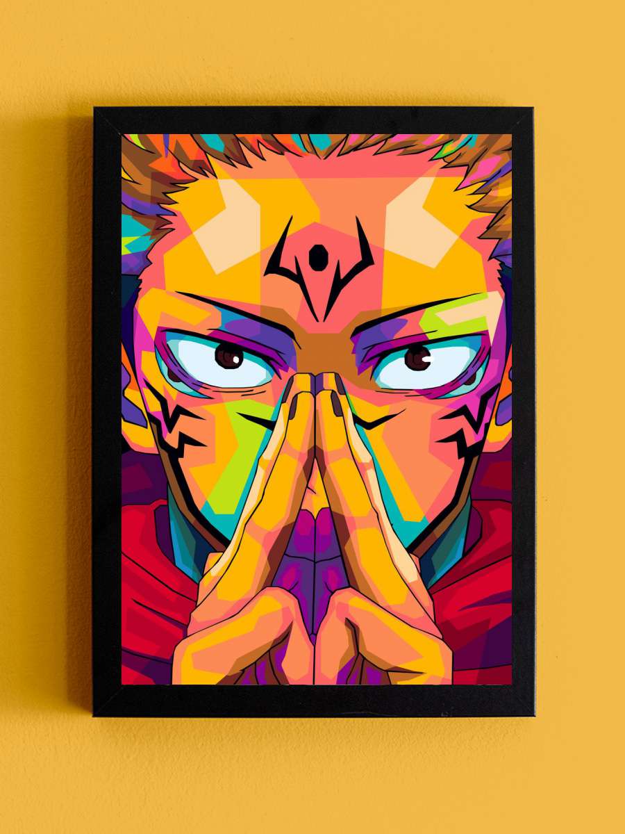 Sukuna Jujutsu Kaisen Anime Tablo Siyah Çerçeveli Yüksek Kalite Anime Duvar Poster Tablo - En İyi Fiyatlarla