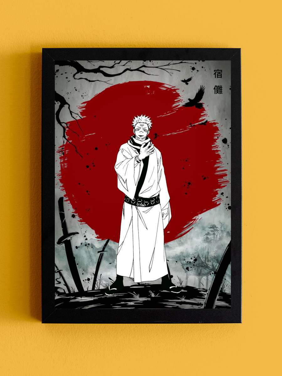 Sukuna Jujutsu Kaisen Anime Tablo Siyah Çerçeveli Yüksek Kalite Anime Duvar Poster Tablo - En İyi Fiyatlarla