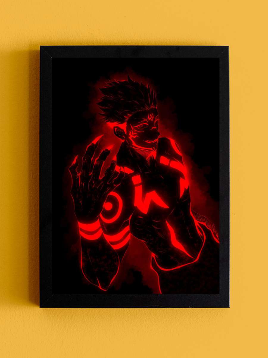 Sukuna Anime Tablo Siyah Çerçeveli Yüksek Kalite Anime Duvar Poster Tablo - En İyi Fiyatlarla