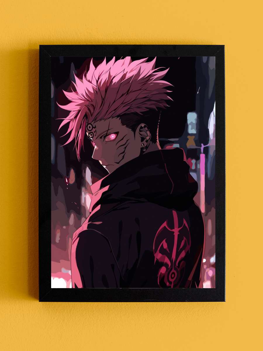 Sukuna Ryomen Anime Tablo Siyah Çerçeveli Yüksek Kalite Anime Duvar Poster Tablo - En İyi Fiyatlarla