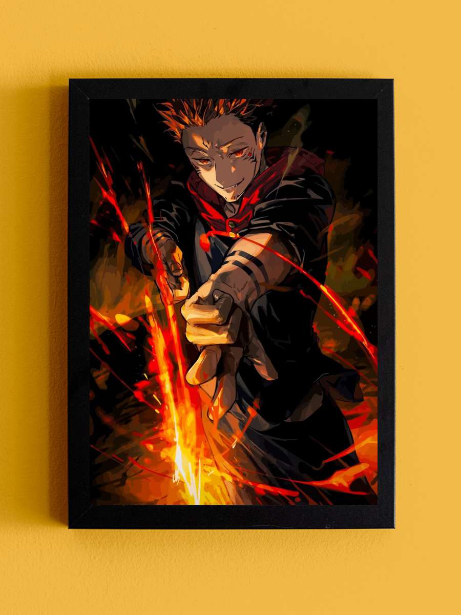 Sukuna Vessel Anime Tablo Siyah Çerçeveli Yüksek Kalite Anime Duvar Poster Tablo - En İyi Fiyatlarla