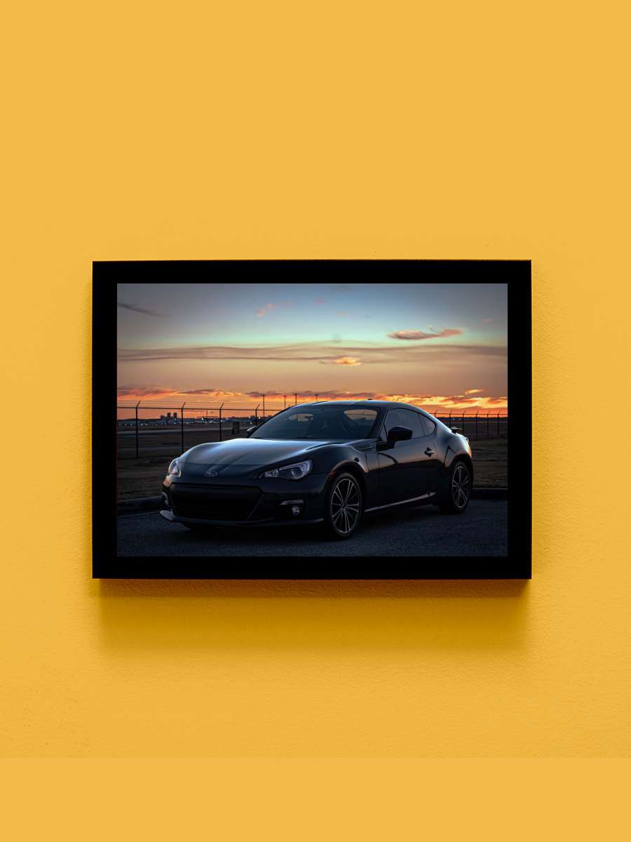 Sunset BRZ Anime Tablo Siyah Çerçeveli Yüksek Kalite Anime Duvar Poster Tablo - En İyi Fiyatlarla