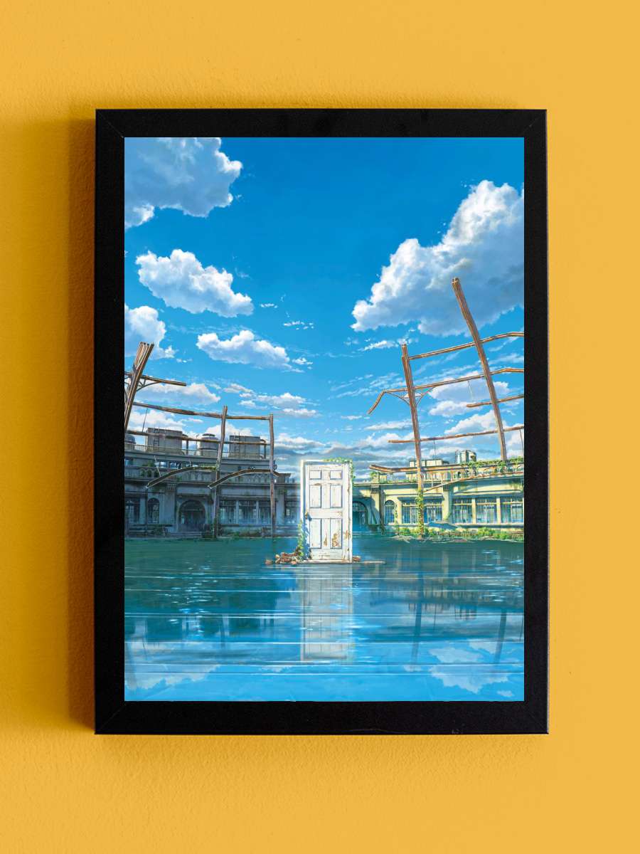 Suzume No Tojimari Anime Tablo Siyah Çerçeveli Yüksek Kalite Anime Duvar Poster Tablo - En İyi Fiyatlarla