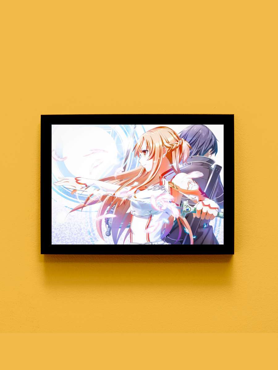 Sword Art Online Anime Tablo Siyah Çerçeveli Yüksek Kalite Anime Duvar Poster Tablo - En İyi Fiyatlarla