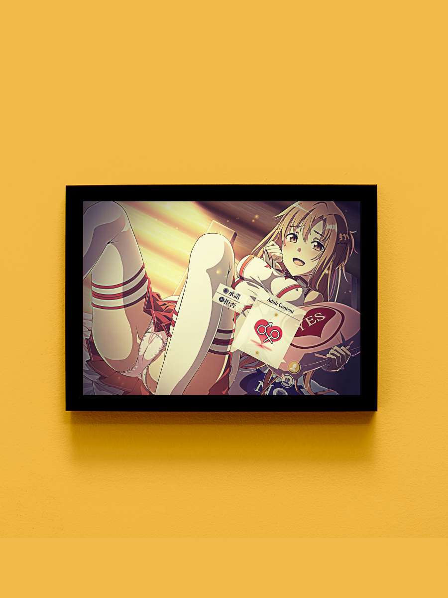 Sword Art Online Anime Tablo Siyah Çerçeveli Yüksek Kalite Anime Duvar Poster Tablo - En İyi Fiyatlarla