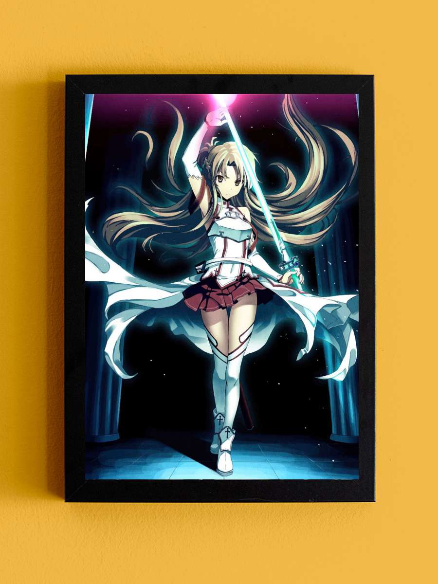 Sword Art Online Anime Tablo Siyah Çerçeveli Yüksek Kalite Anime Duvar Poster Tablo - En İyi Fiyatlarla