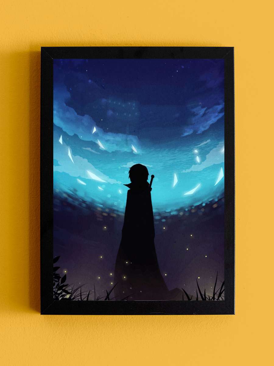 Sword Art Online Anime Tablo Siyah Çerçeveli Yüksek Kalite Anime Duvar Poster Tablo - En İyi Fiyatlarla