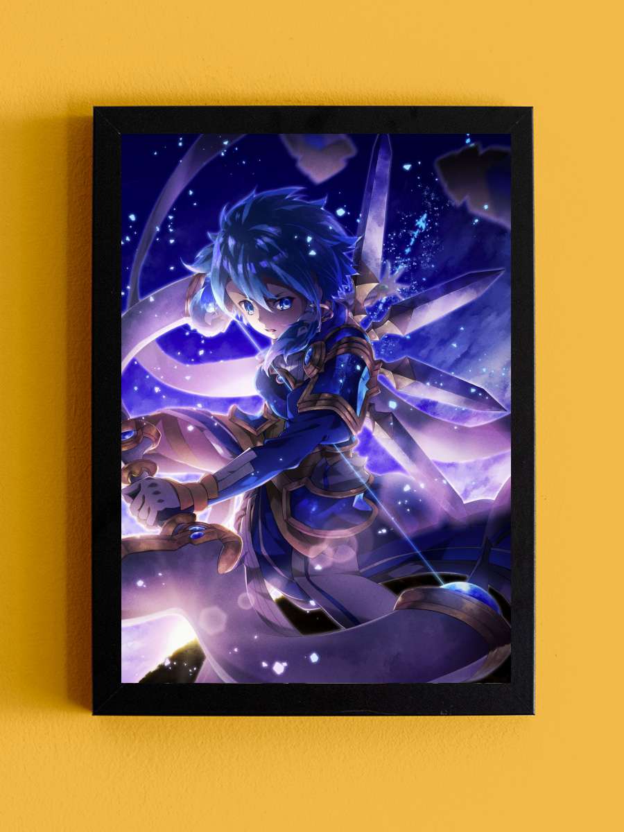 Sword art online Anime Tablo Siyah Çerçeveli Yüksek Kalite Anime Duvar Poster Tablo - En İyi Fiyatlarla