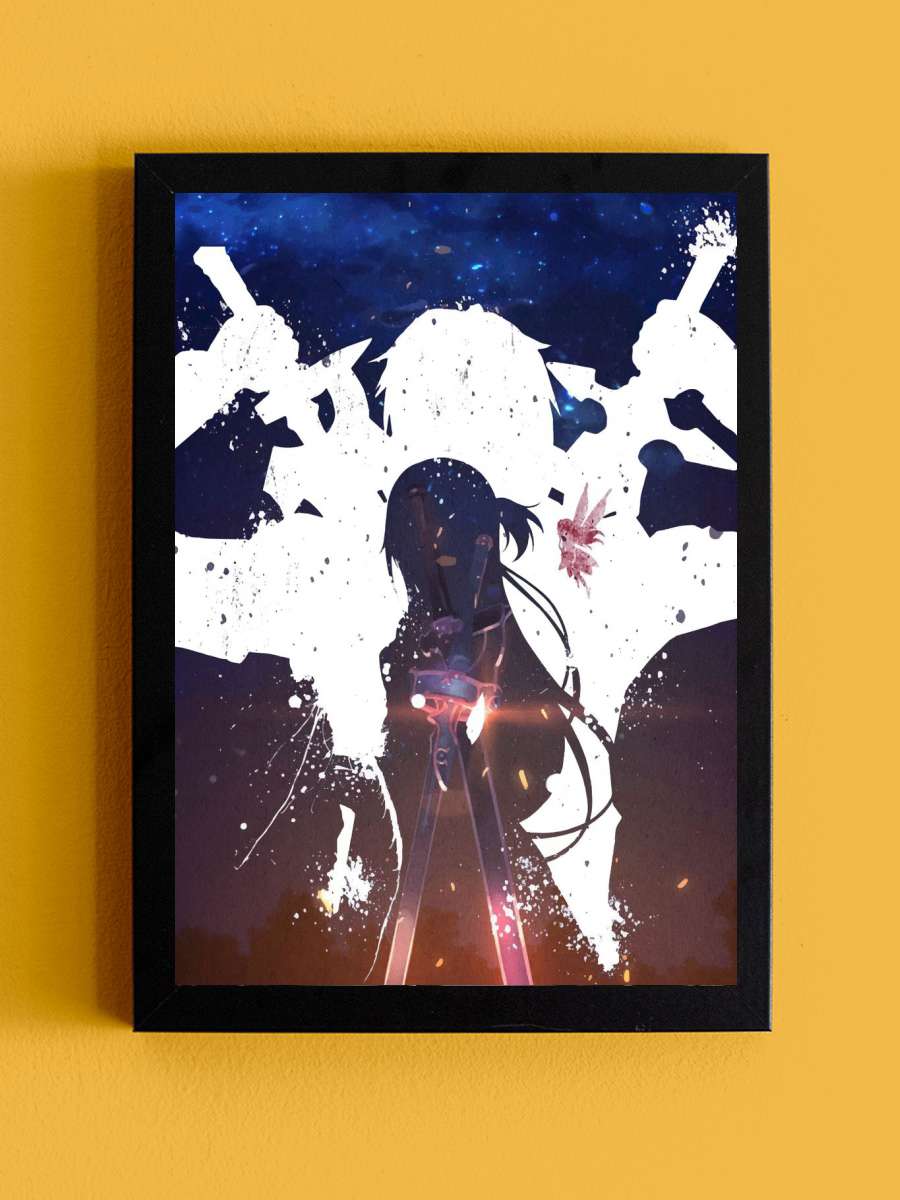 Sword Art Online Anime Tablo Siyah Çerçeveli Yüksek Kalite Anime Duvar Poster Tablo - En İyi Fiyatlarla