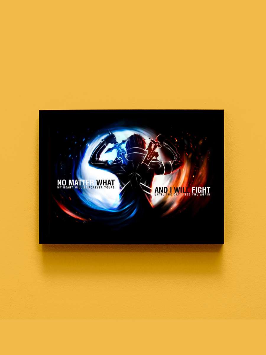Sword Art Online Anime Tablo Siyah Çerçeveli Yüksek Kalite Anime Duvar Poster Tablo - En İyi Fiyatlarla