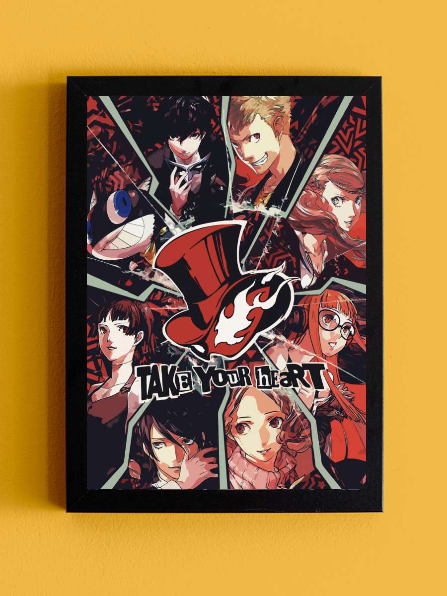 TAKE YOUR HEART P5 Anime Tablo Siyah Çerçeveli Yüksek Kalite Anime Duvar Poster Tablo - En İyi Fiyatlarla