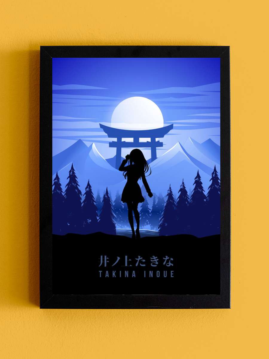 Takina Lycoris Recoil Anime Tablo Siyah Çerçeveli Yüksek Kalite Anime Duvar Poster Tablo - En İyi Fiyatlarla