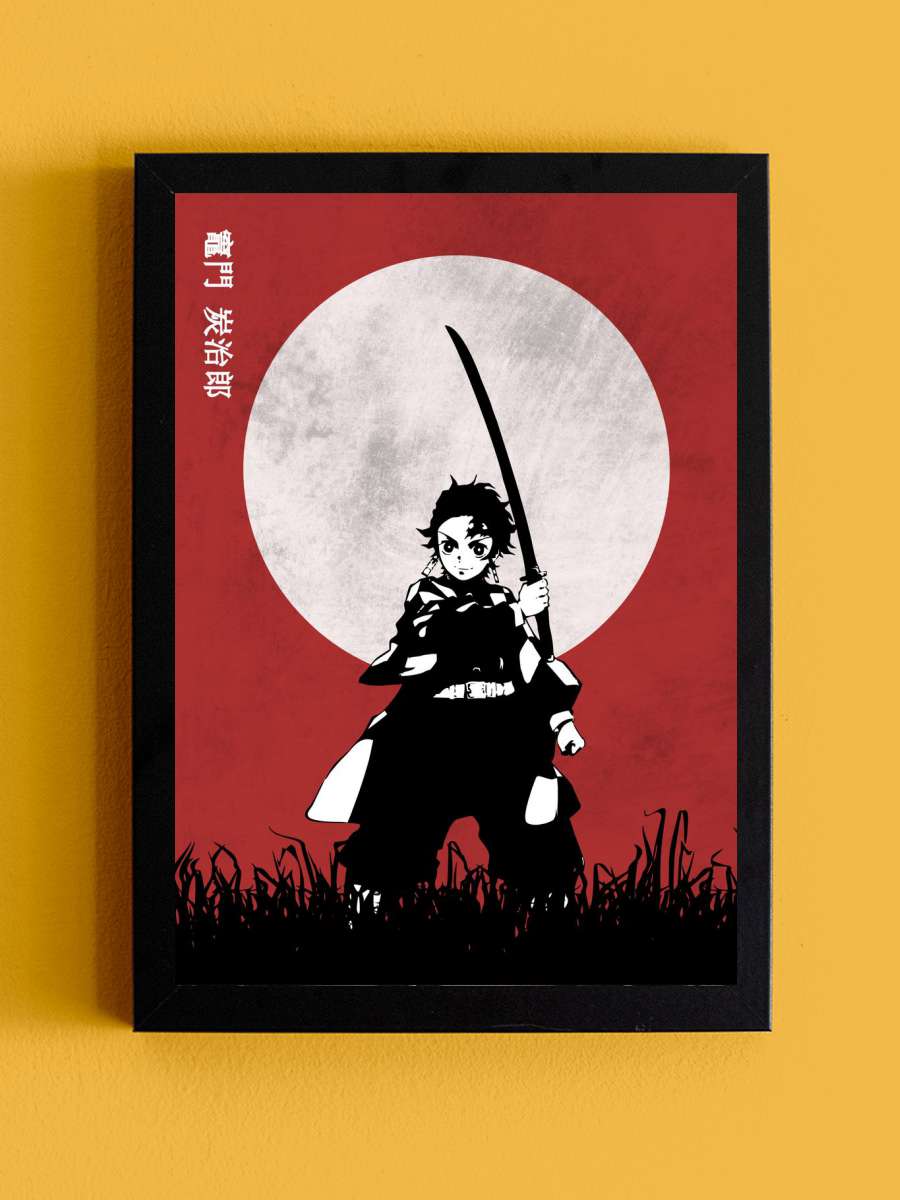 Tanjiro Anima action Anime Tablo Siyah Çerçeveli Yüksek Kalite Anime Duvar Poster Tablo - En İyi Fiyatlarla