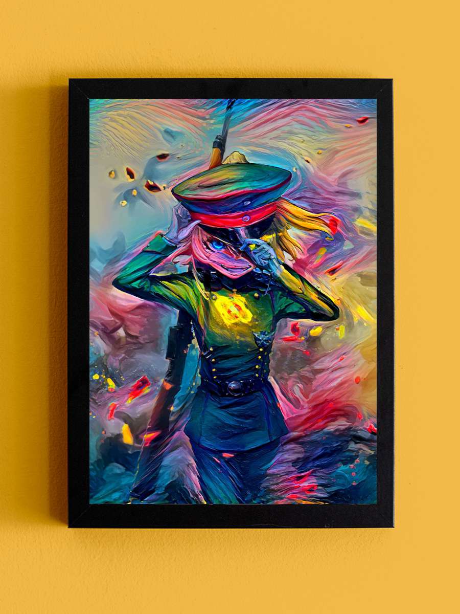 Tanya Anime Tablo Siyah Çerçeveli Yüksek Kalite Anime Duvar Poster Tablo - En İyi Fiyatlarla