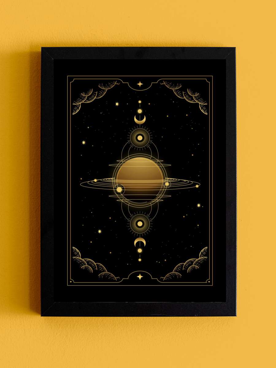 Tarot cosmic star moon Anime Tablo Siyah Çerçeveli Yüksek Kalite Anime Duvar Poster Tablo - En İyi Fiyatlarla