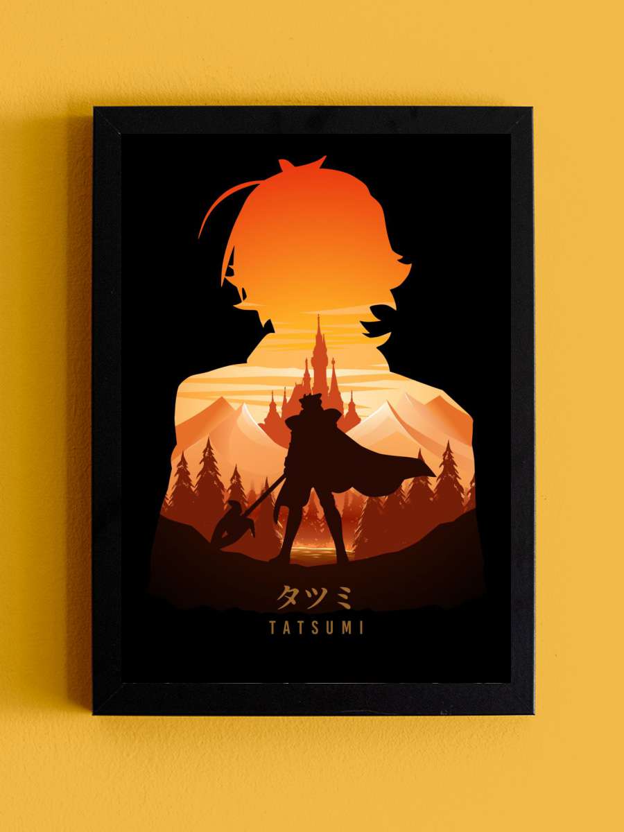 Tatsumi Akame Ga Kill Anime Tablo Siyah Çerçeveli Yüksek Kalite Anime Duvar Poster Tablo - En İyi Fiyatlarla