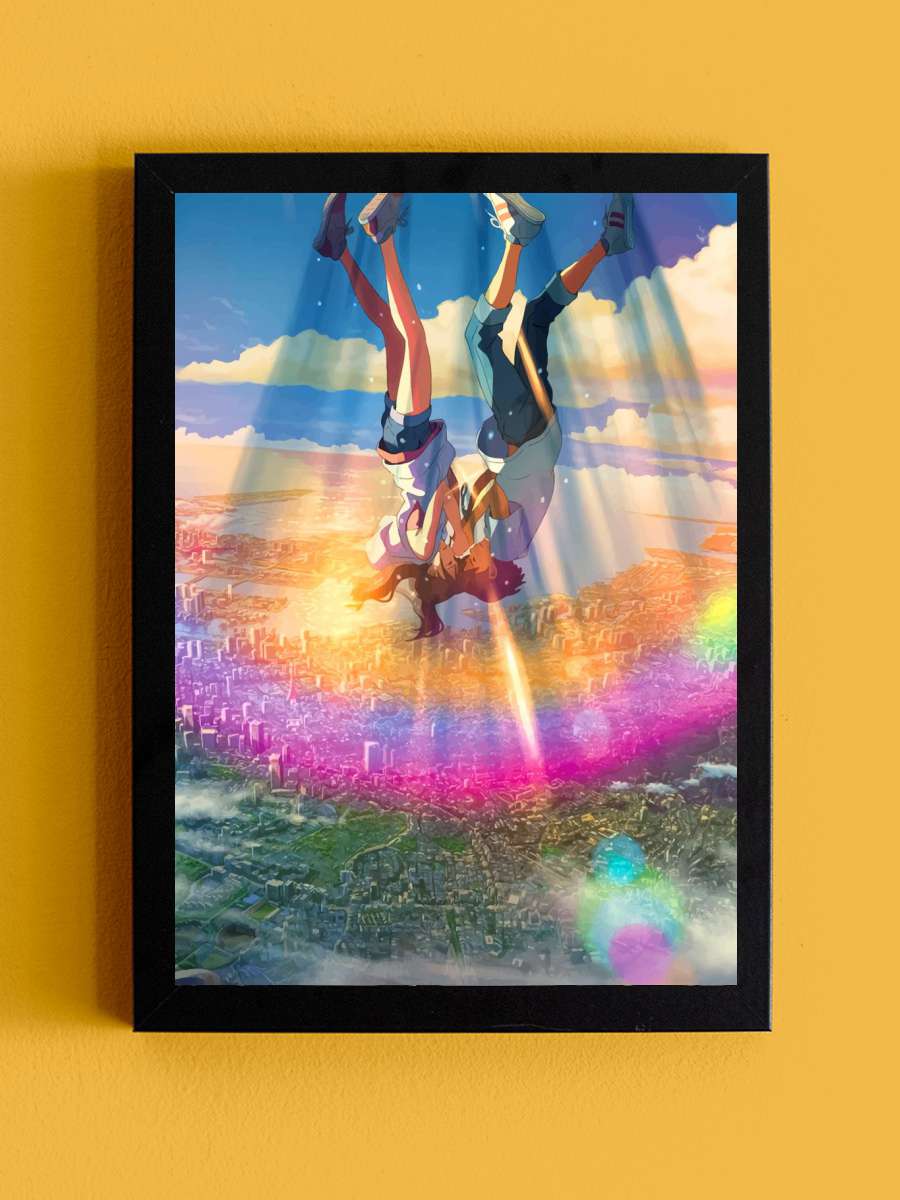 Tenki no Ko Anime Tablo Siyah Çerçeveli Yüksek Kalite Anime Duvar Poster Tablo - En İyi Fiyatlarla
