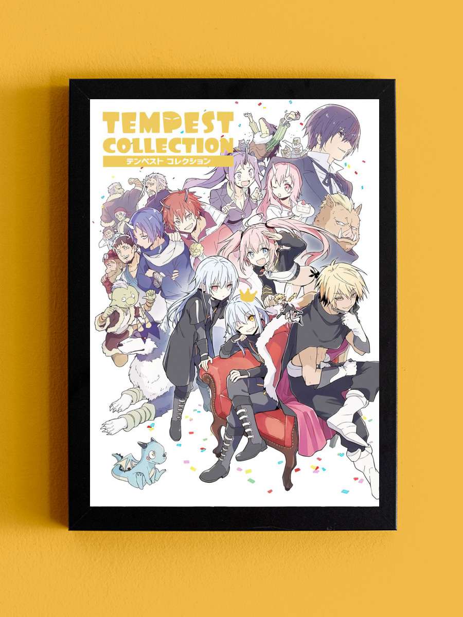 Tensei Shitara Slime Anime Tablo Siyah Çerçeveli Yüksek Kalite Anime Duvar Poster Tablo - En İyi Fiyatlarla