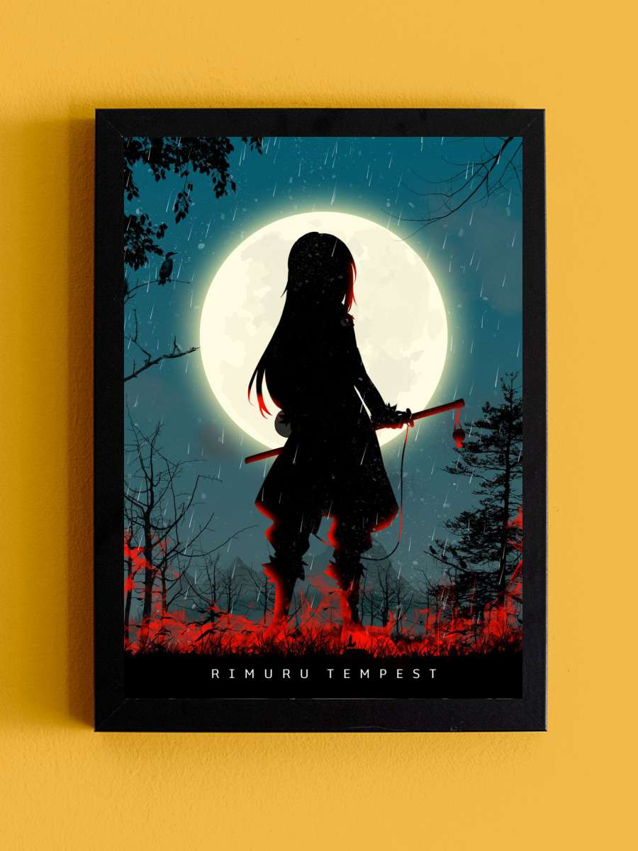 Tensura Rimuru Tempest Anime Tablo Siyah Çerçeveli Yüksek Kalite Anime Duvar Poster Tablo - En İyi Fiyatlarla