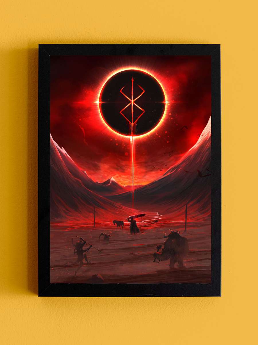 The black swordsman Anime Tablo Siyah Çerçeveli Yüksek Kalite Anime Duvar Poster Tablo - En İyi Fiyatlarla