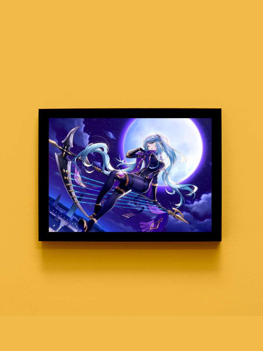 the eminence in shadow cid Anime Tablo Siyah Çerçeveli Yüksek Kalite Anime Duvar Poster Tablo - En İyi Fiyatlarla