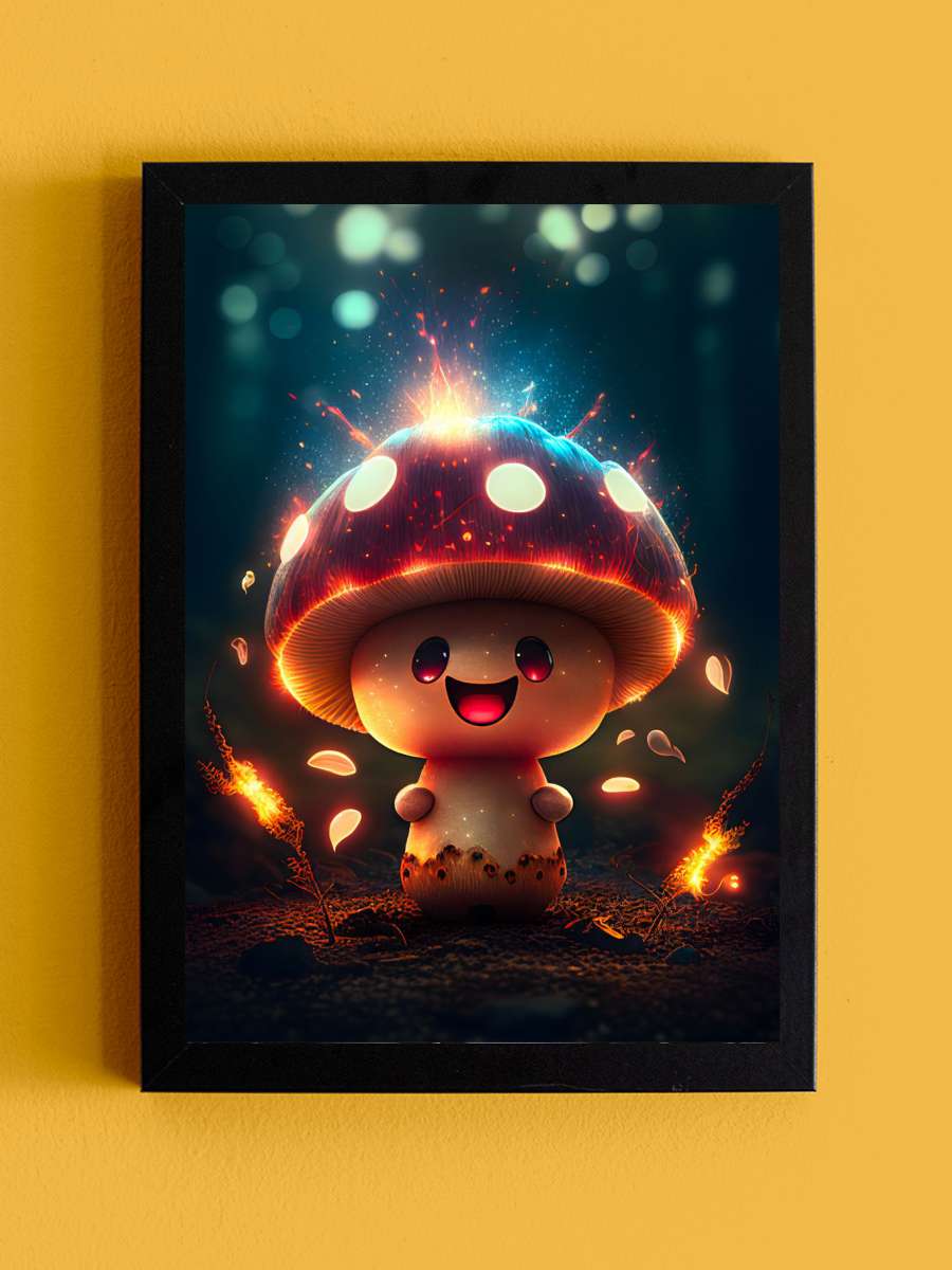 The Enchanted Mushroom Anime Tablo Siyah Çerçeveli Yüksek Kalite Anime Duvar Poster Tablo - En İyi Fiyatlarla