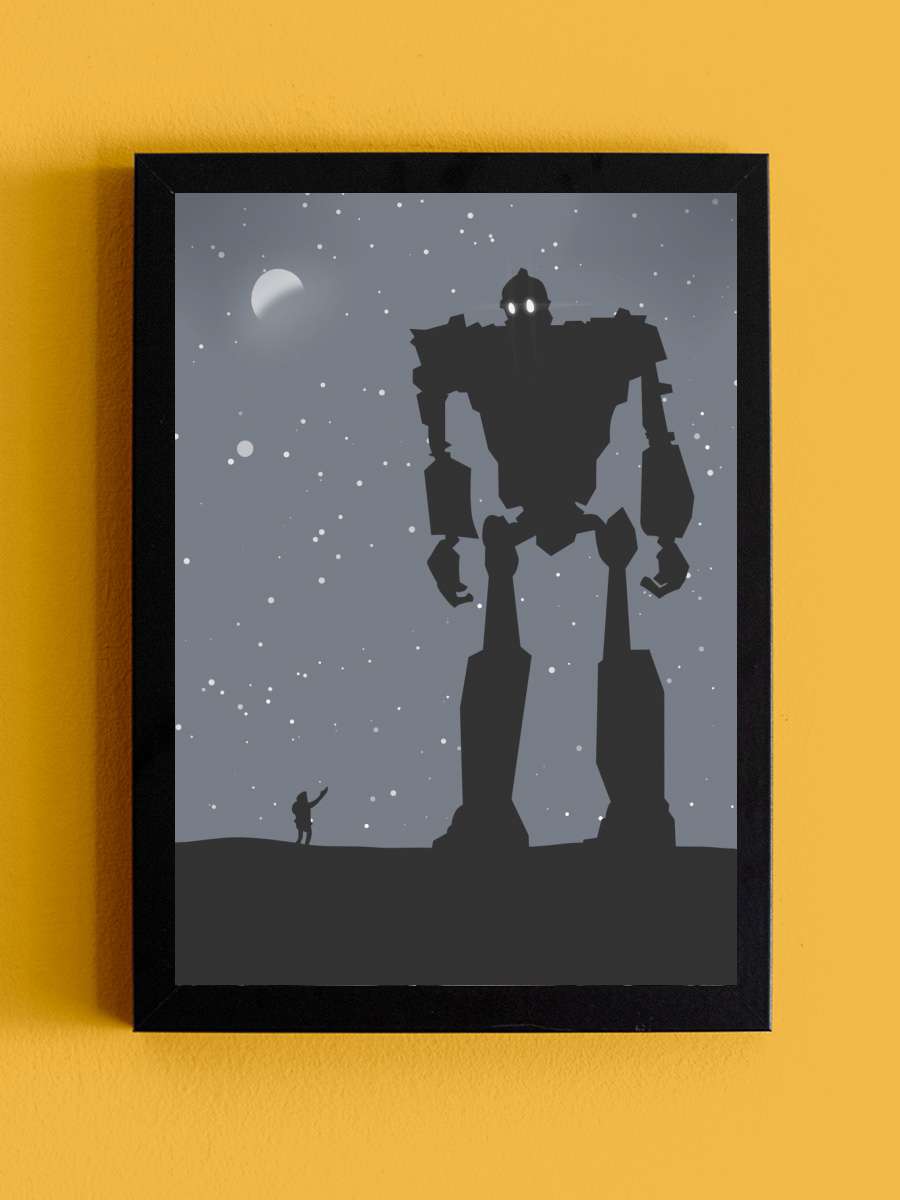 The Iron Giant Anime Tablo Siyah Çerçeveli Yüksek Kalite Anime Duvar Poster Tablo - En İyi Fiyatlarla