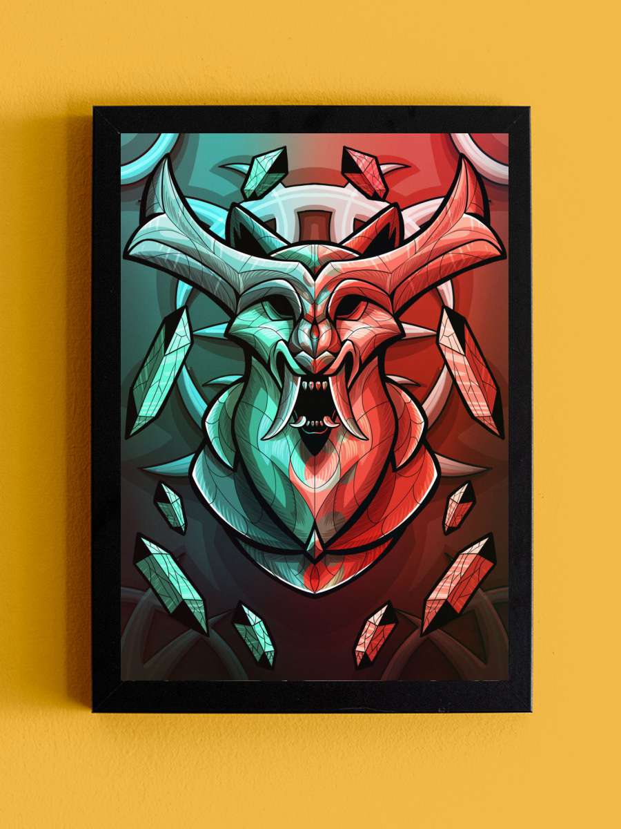 The mighty Hunllef Anime Tablo Siyah Çerçeveli Yüksek Kalite Anime Duvar Poster Tablo - En İyi Fiyatlarla